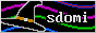 sdomi's webpage An 88x31 button. Witch hat on the left, text 'sdomi' on the right. The background is procedurally generated every 30 or so seconds.